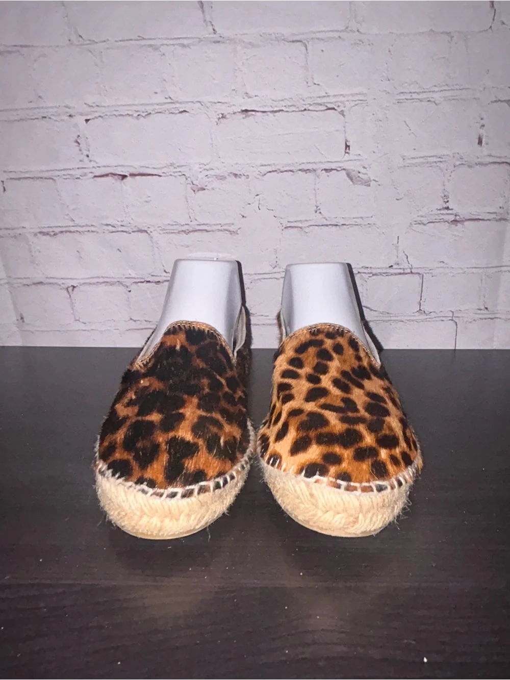 Manebi calf hair leopard‎ print espadrille women’s size 39/8.5